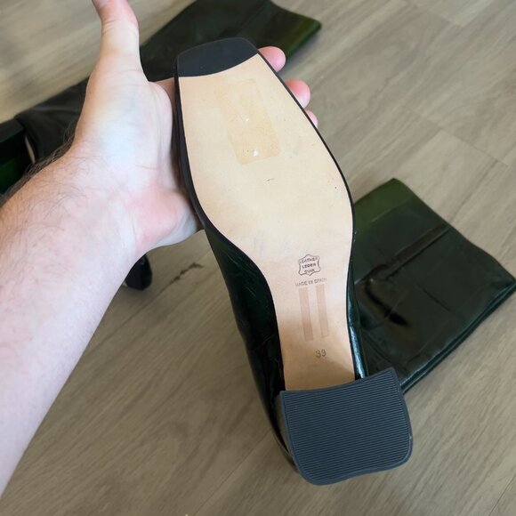 Miista FINOLA GREEN HIGH BOOTS Size 39 Color Green - Picture 3 of 5